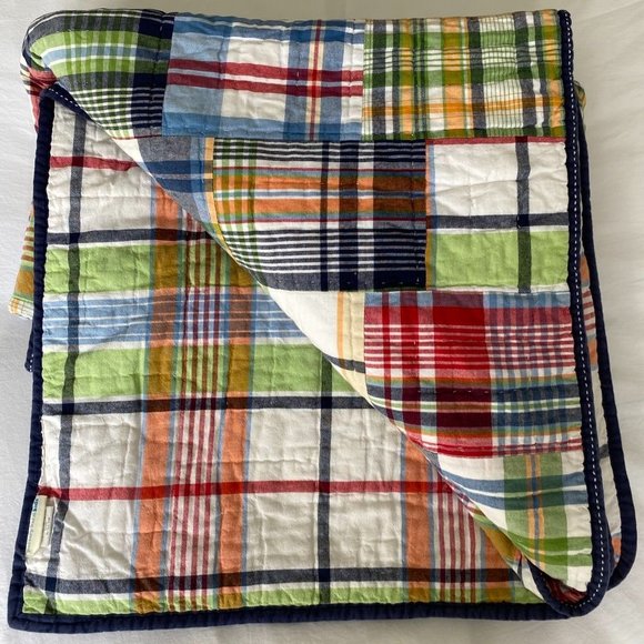 Pottery Barn Bedding Pottery Barn Kids Twin Madras Plaid Patchwork